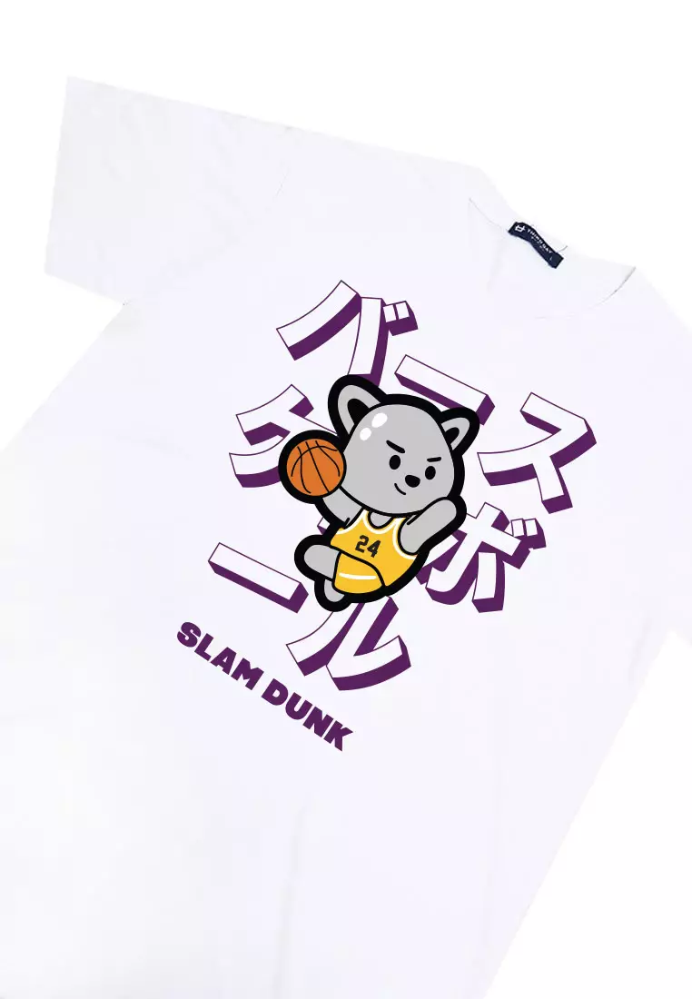 MTM80 kaos pria komik anime basket tido robo putih