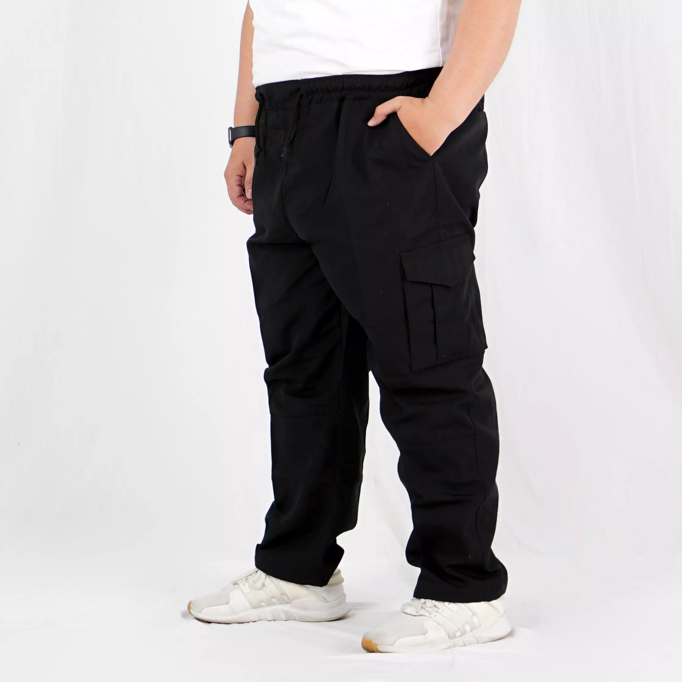  DESSY BIG Celana Cargo Hitam Celana Cargo BIG SIZE Tactical Cargo Pants Wanita - HITAM