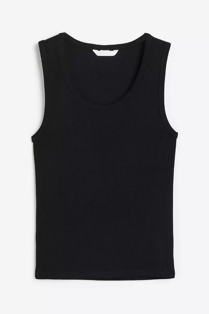 Buy H&M Ribbed vest top Online | ZALORA Malaysia