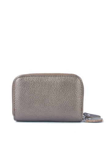 HAPPY FRIDAYS silver Multifunctional Litchi Grain Leather Wallet JN509 C4831AC66976D9GS_1