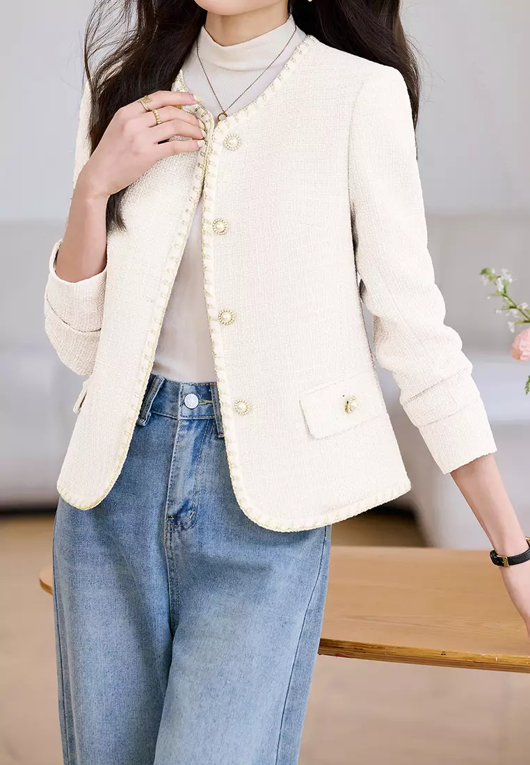 French-style Tweed Jacket‌ YGH-EY8987
