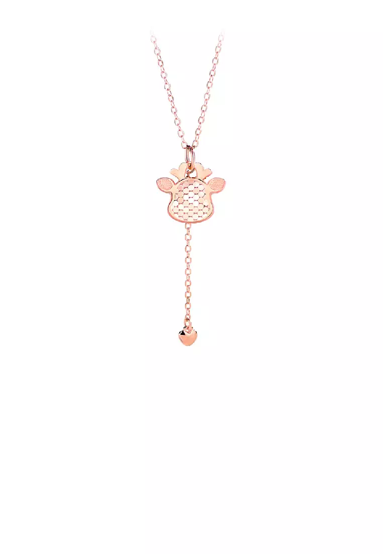 Rose gold clearance tassel necklace