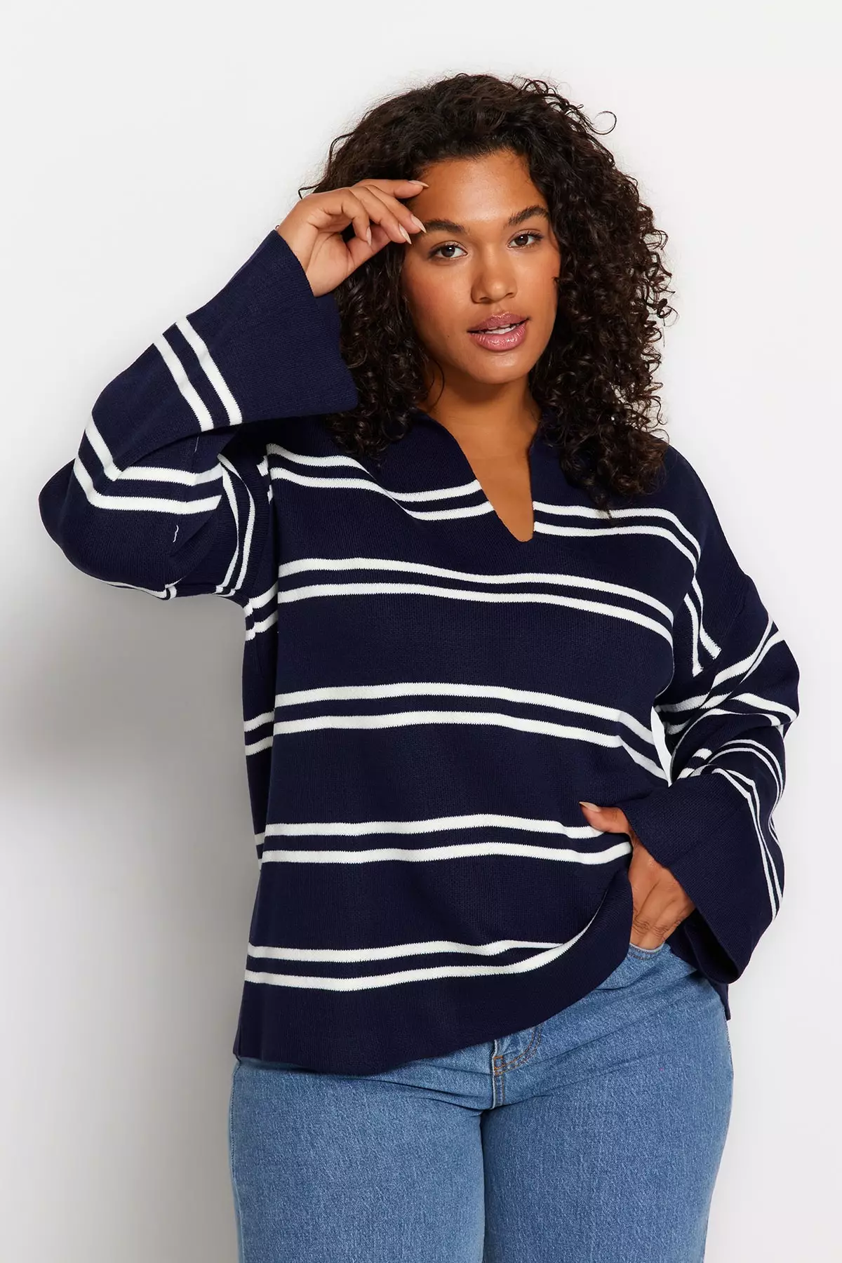  RSMACH Women's Sweater Chevron Pattern Drop Shoulder Pointelle  Knit Sweater Sweater for Women (Color : Orange, Size : Medium) : Clothing,  Shoes & Jewelry