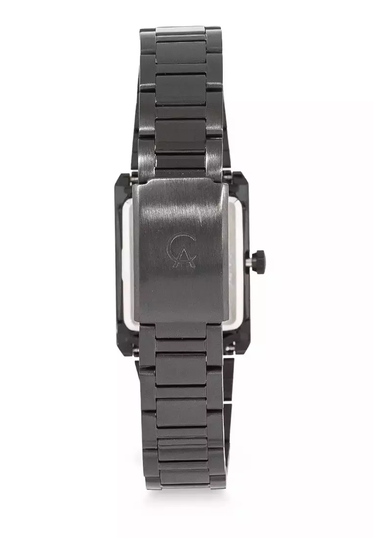 Alexandre Christie Jam Tangan Wanita - Black Dark Grey Rosegold - Stainless Steel - 1039 LDBIPDGRG