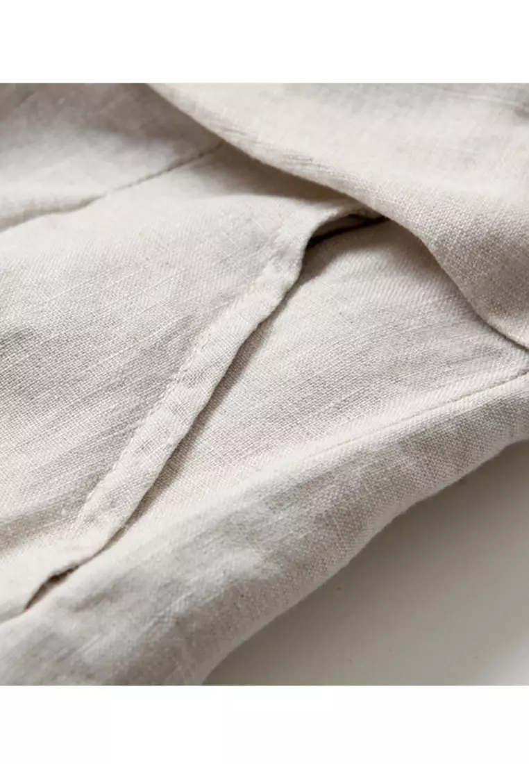 Pituitary Sensation Cotton-flax Wide-legged Pants RZ9032