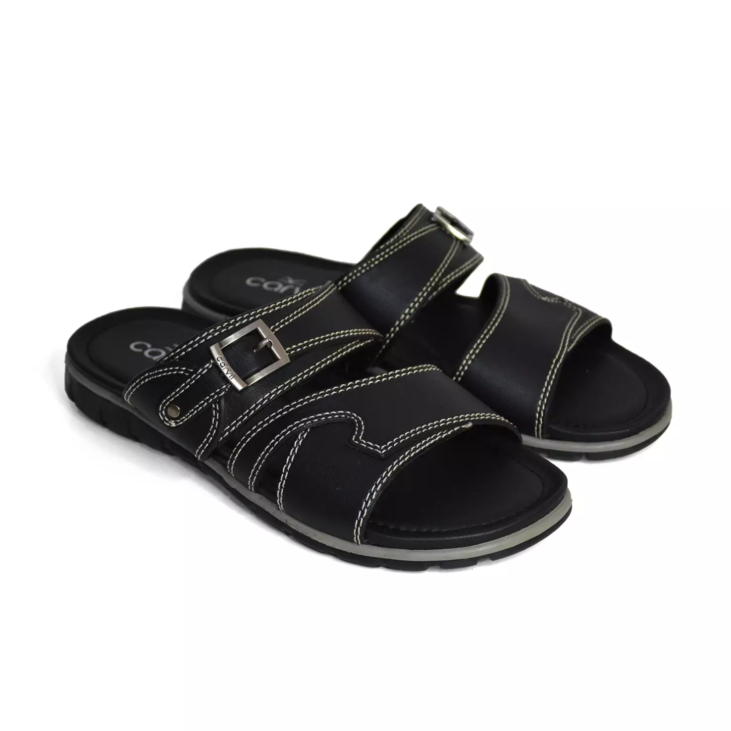 Carvil Sandal Pria Cardiff-02 M Black
