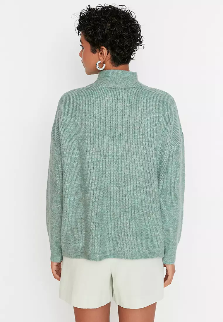 Zip-up Knitwear Sweater
