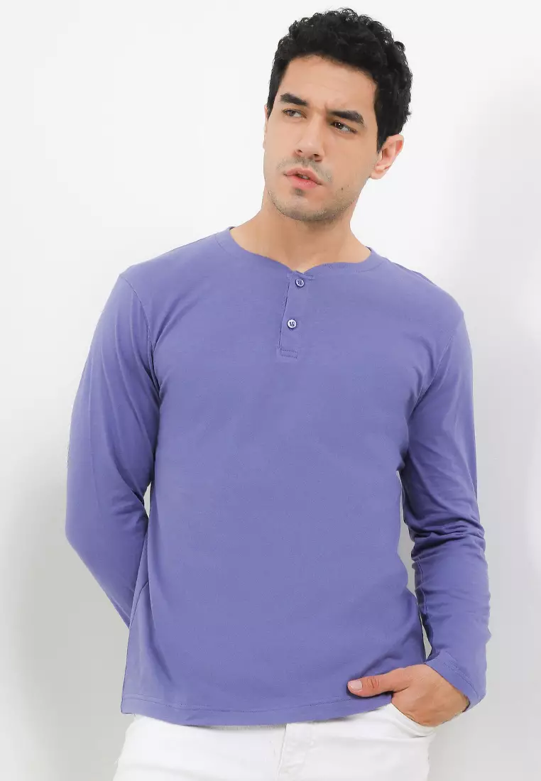 Henley shirt indonesia on sale