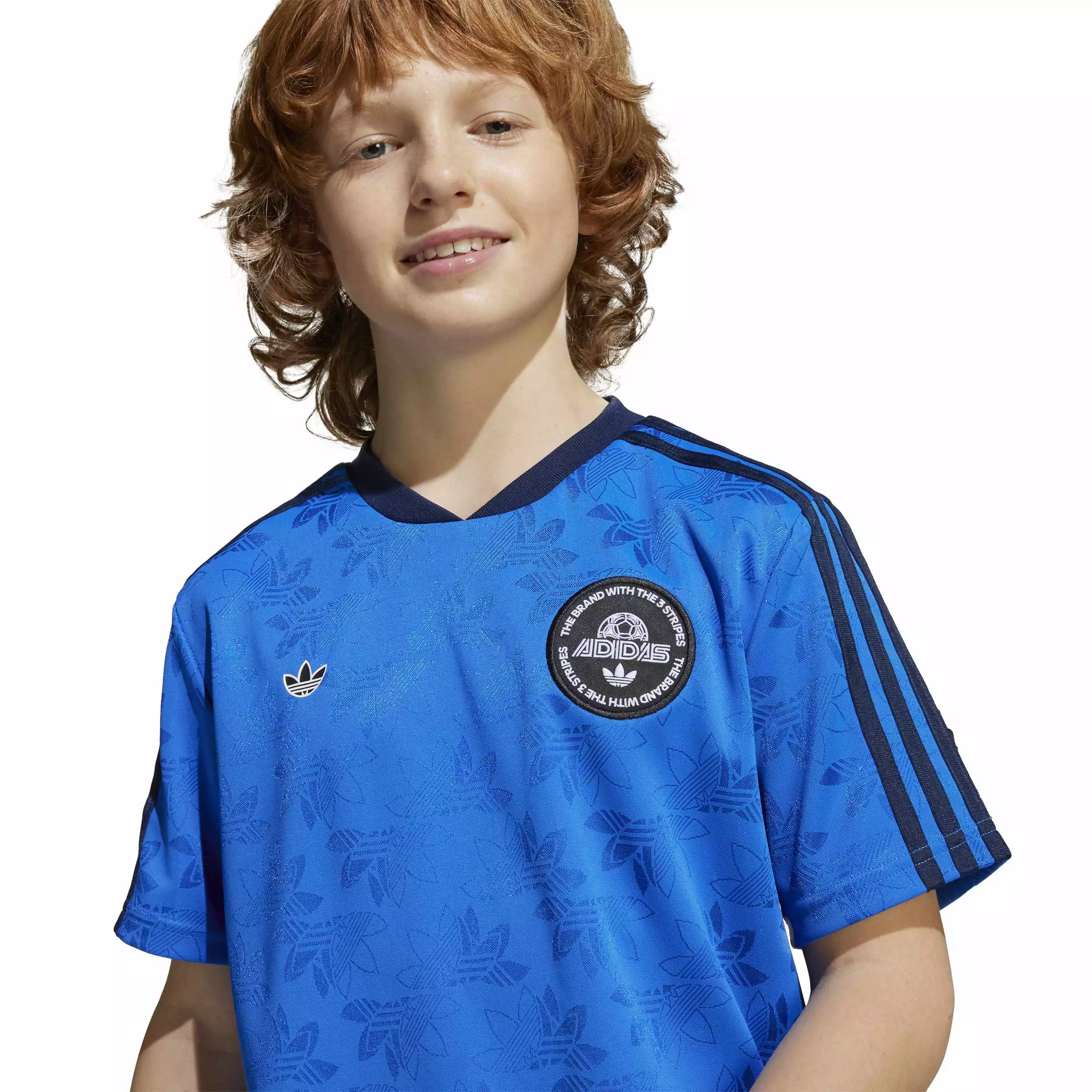 ADIDAS Football T-Shirt Kids JV7681 - Jersey Anak (Biru)