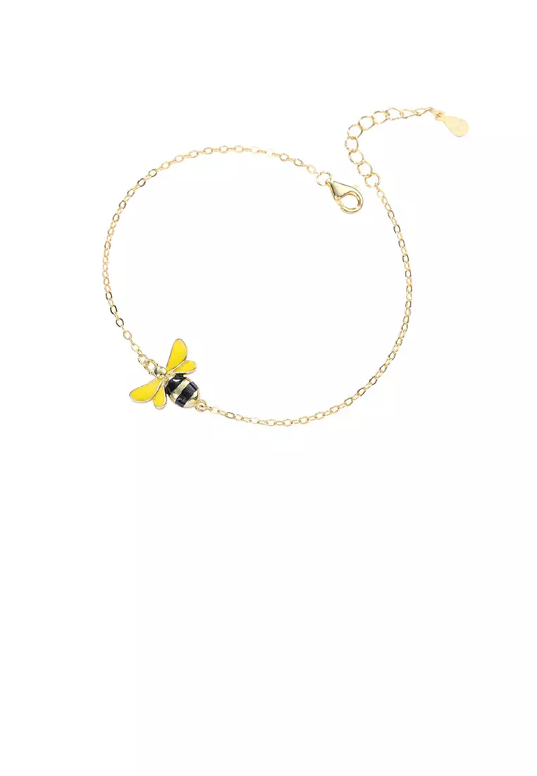 Gold bumble online bee bracelet