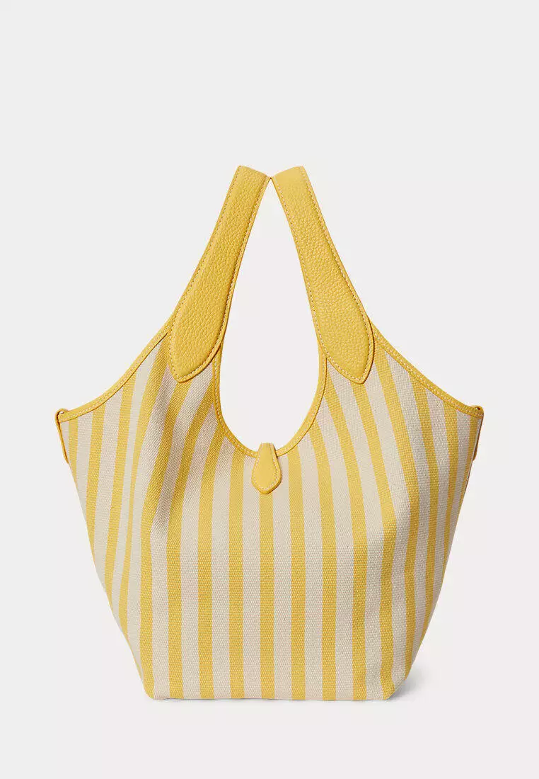 Polo Ralph Lauren Women Polo Play Striped Canvas Tote