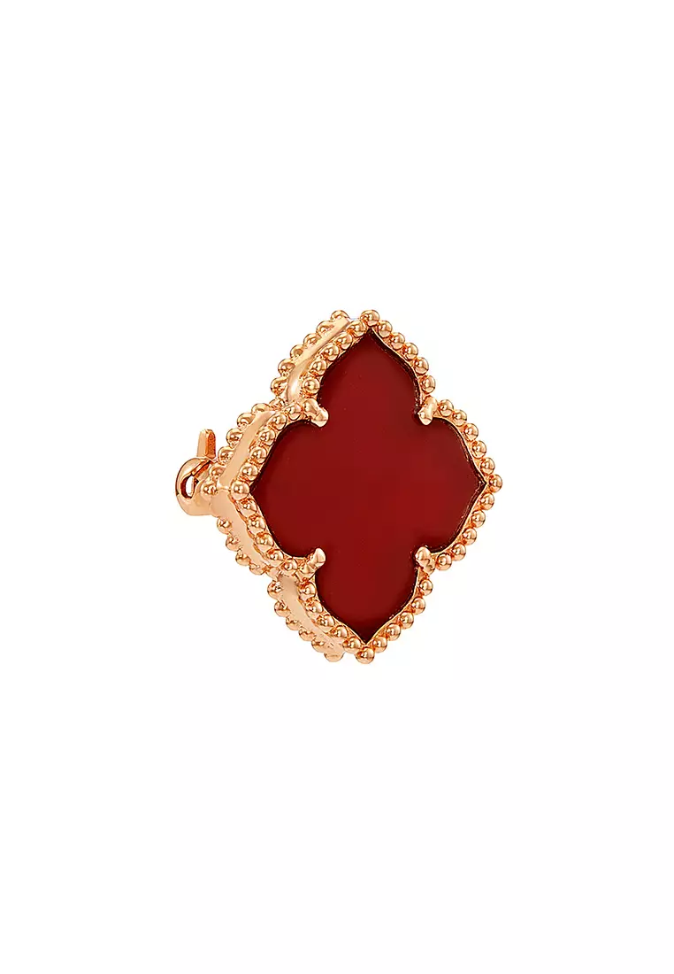 HABIB AL-ZAHRA | Carnelian Brooch in 750/18K Rose Gold 353561124(RG)-CARN