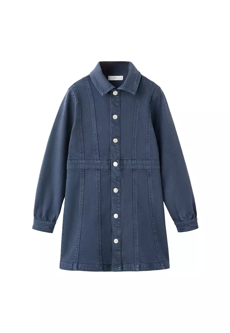 Buy MANGO KIDS Short Denim Dress Online | ZALORA Malaysia