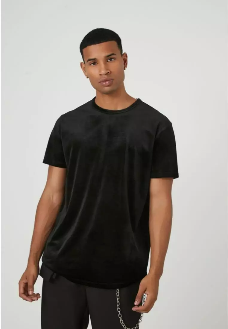 Curved hem tee shop