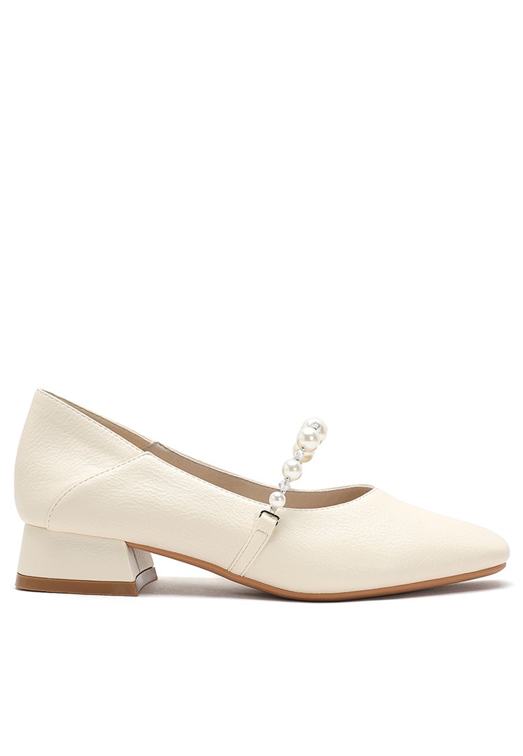 3CM Pearl Strap Mary Jane Shoes 3102-28