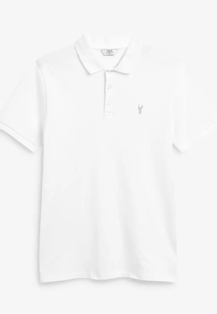 網眼Polo衫-修身剪裁
