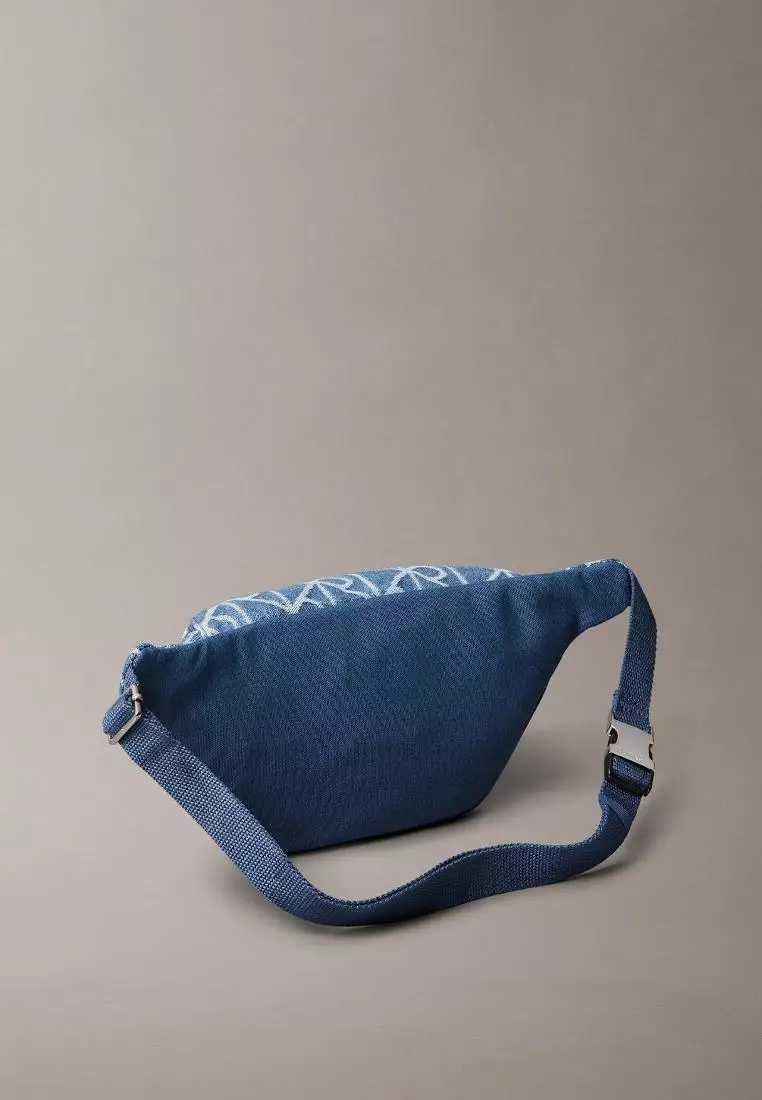 CKA Mens Emblem Denim Waistbag
