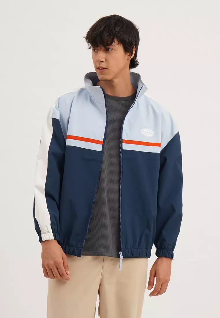 Hollister colorblock 2025 stretch windbreaker