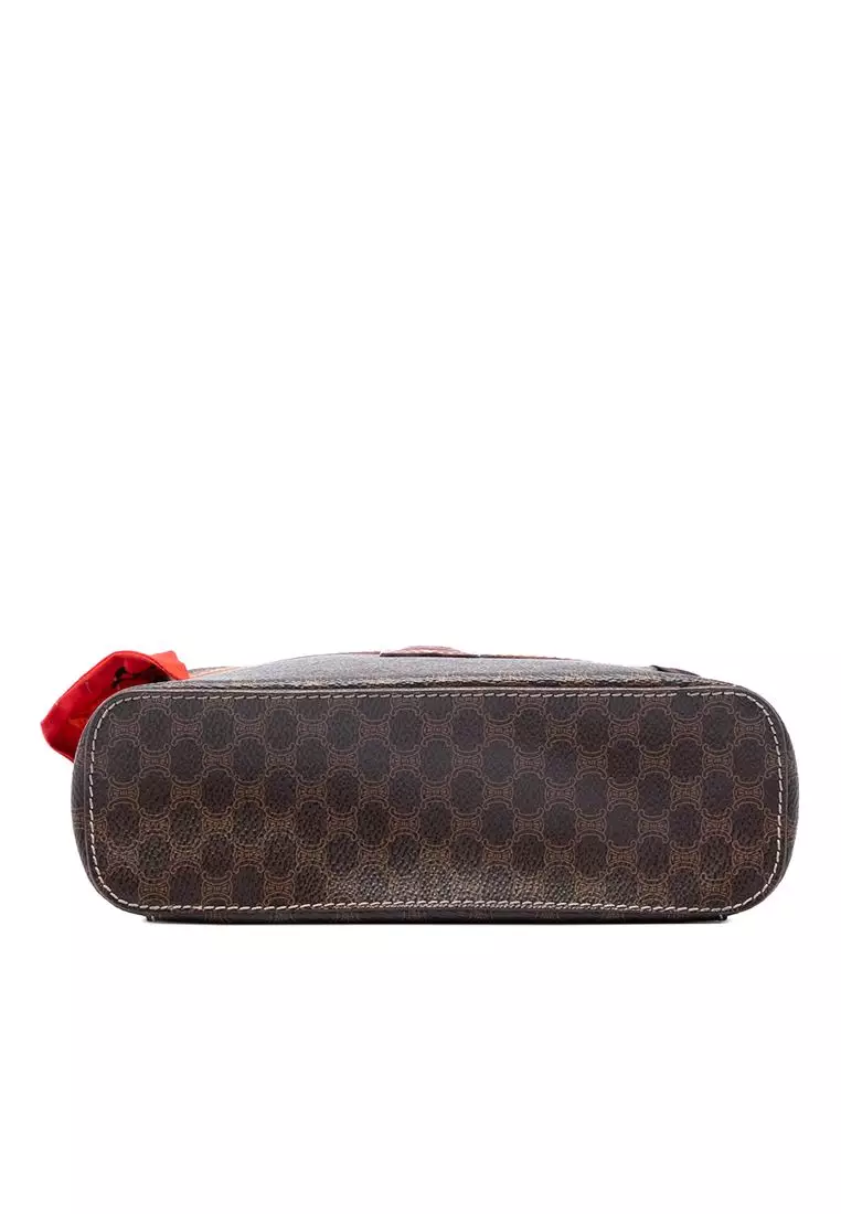 Pre-Loved Celine Macadam Coated Canvas Vanity Bag