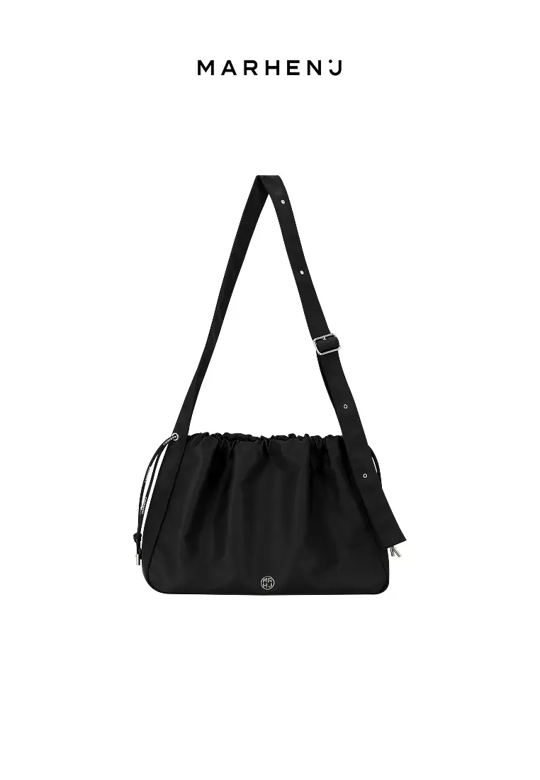 MOA Nylon Crossbody Bag All Black