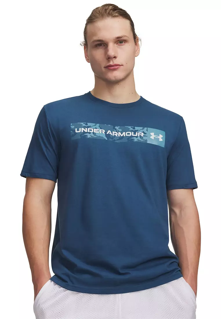 Camo Chest Stripe Short Sleeves T-Shirt