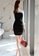 Crystal Korea Fashion black Korean-made new color-blocking slim-fit pleated dress 8E336AA61711A4GS_6