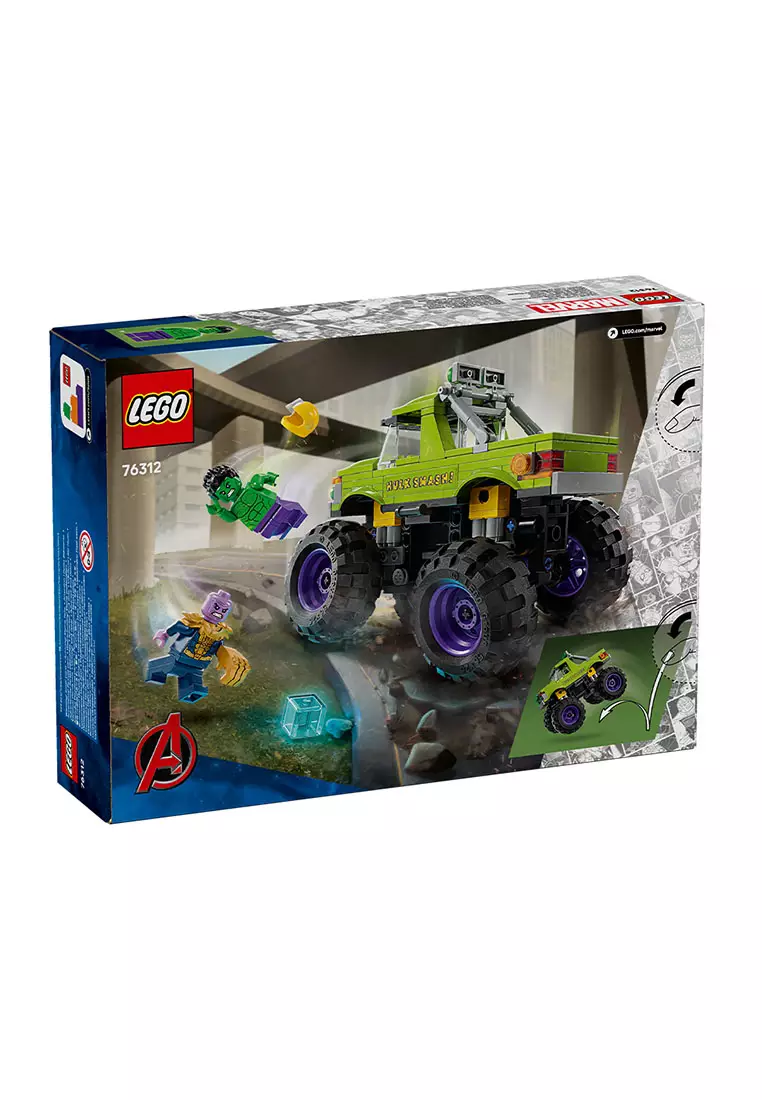 Super Heroes 76312 The Hulk Truck vs. Thanos, Age 7+, Building Blocks, 2025 (229pcs)