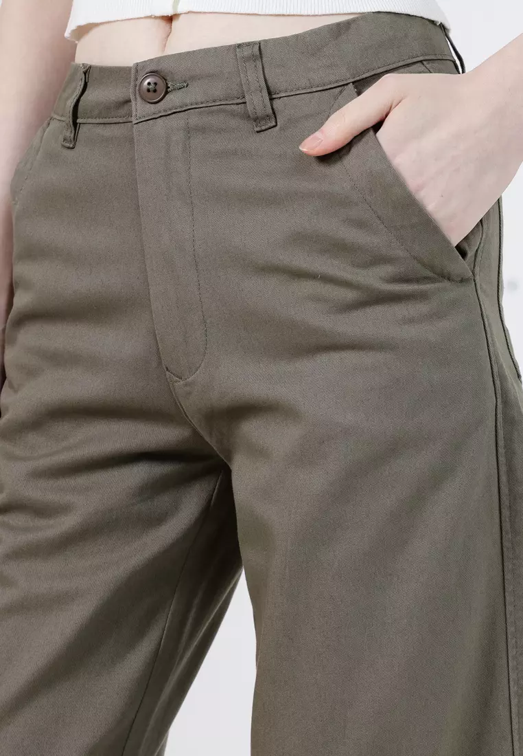 Wide Leg Chino Pants