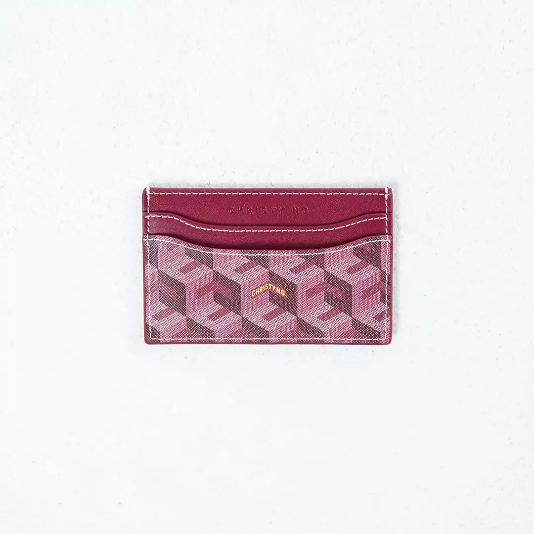 Dompet CHRISTY NG BURGUNDY CARD HOLDER 100% ORIGINAL