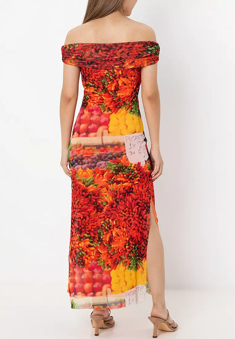 ZARA Printed Midi Dress 2025 Buy ZARA Online ZALORA Hong Kong