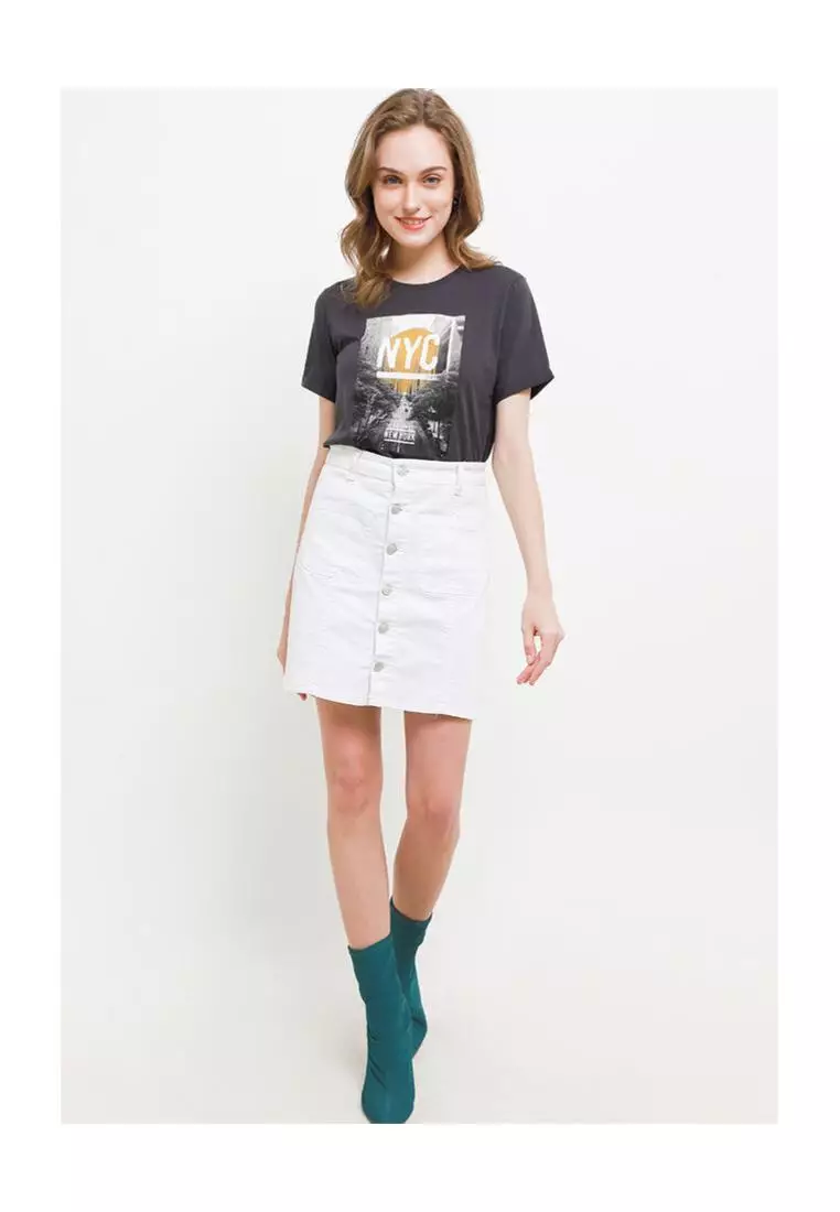 Kaos Wanita Nyc Grey