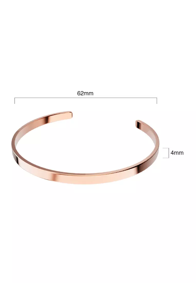 Avenue Classic Cuff Bangle Rose Gold