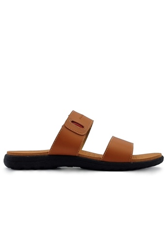 POLO HILL brown POLO HILL Men Two Strap Slide Sandals 4877CSH8315969GS_1