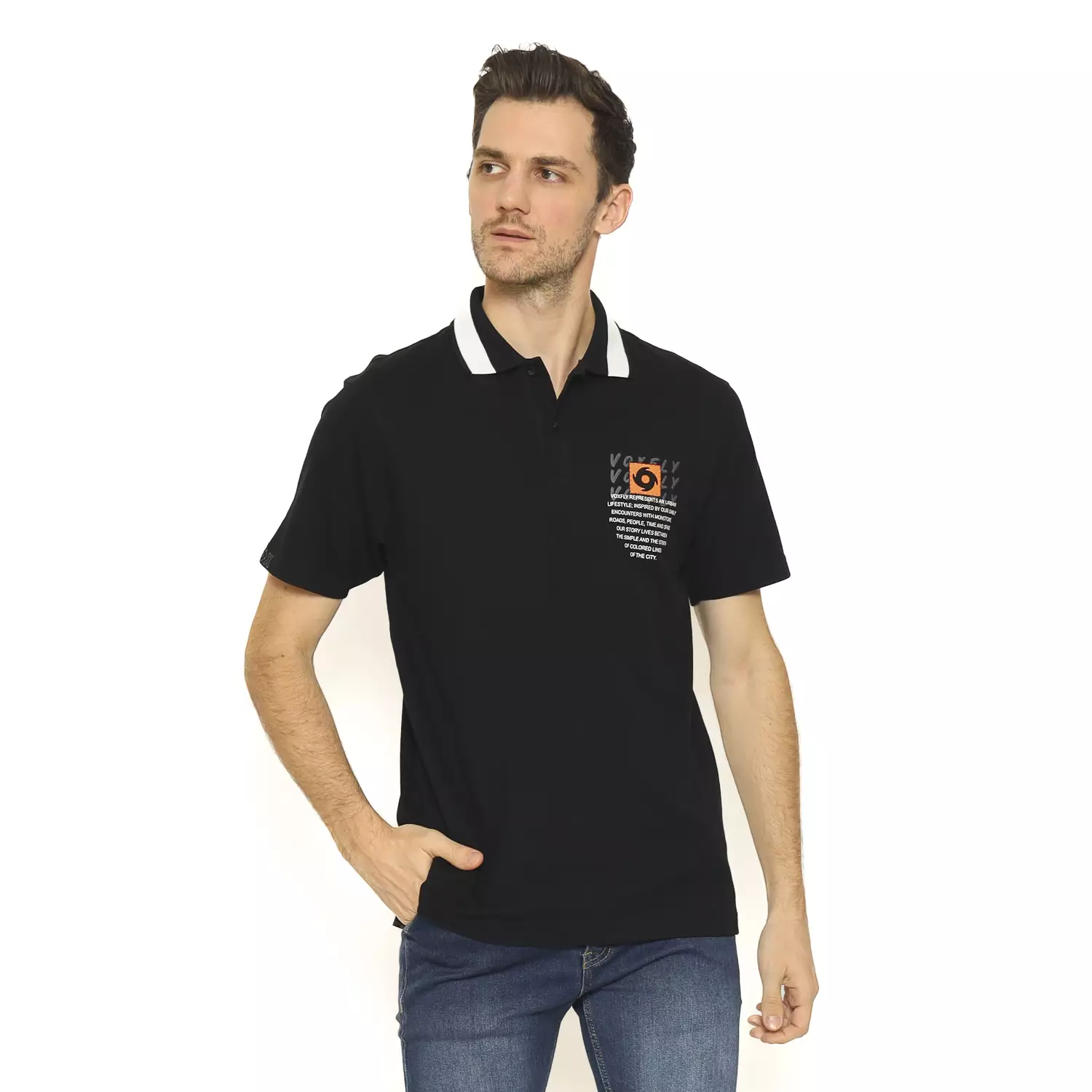Voxfly Kaos Polo Pria Hobo Men Polo Shirt Planet Surf