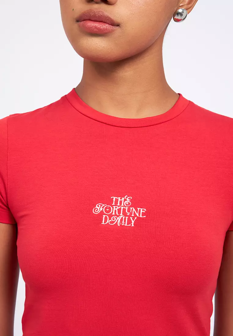 Graphic Short Sleeve Fitted T-Shirt