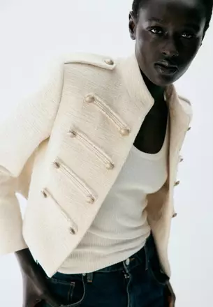 THE TOE FIFTH AVENUE TWEED JACKET(アイボリー) Buy Tweed Jacket Online @ ZALORA Singapore