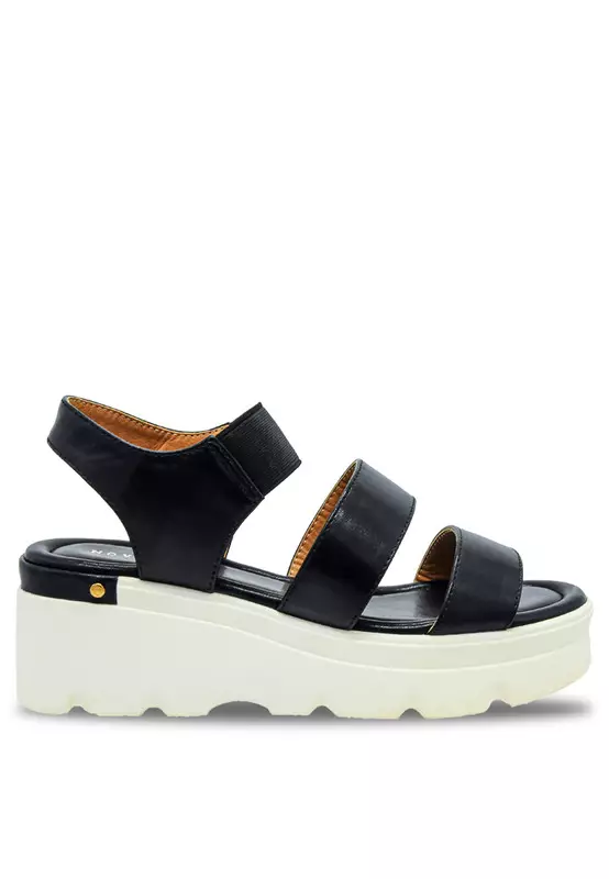 Discount on Noveni  shoes - SKU: Elastic Strap Casual Wedges