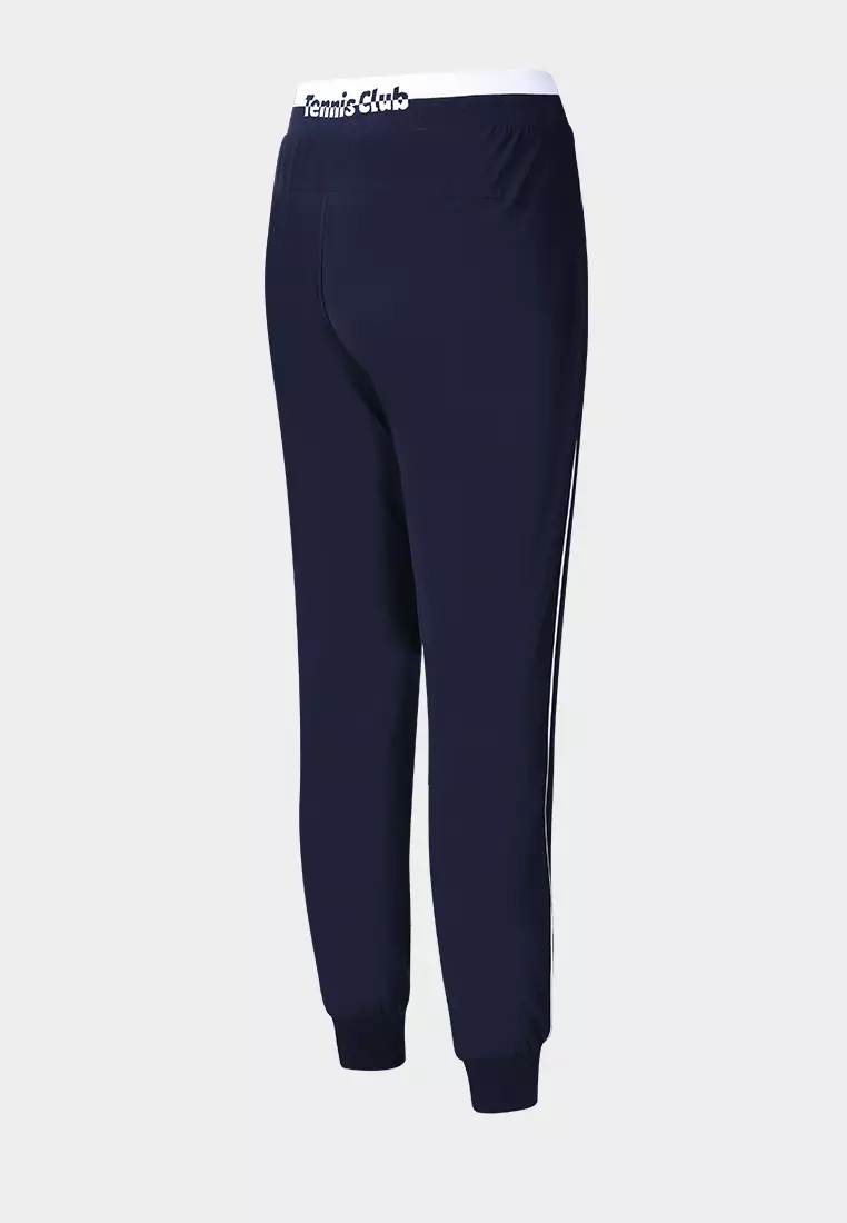 FILA CORE Women's TENNIS HYPER MONOCROME Knit Pants in Navy