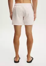 間條泡泡紗 粉紅色