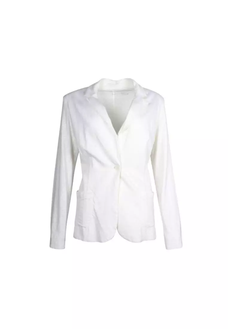 White linen cardigan top womens