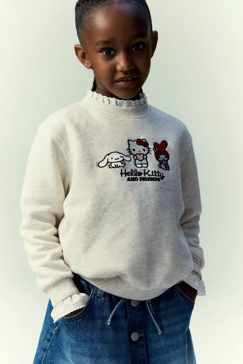 Motif-detail sweatshirt