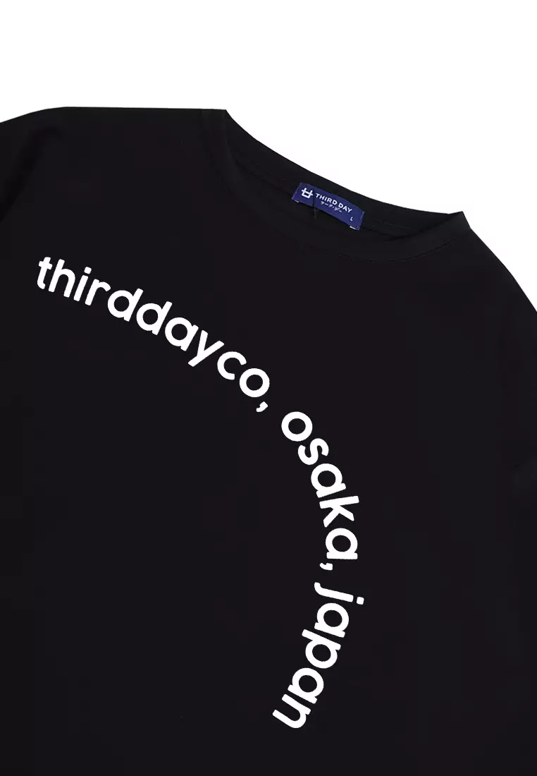 MTK60 Kaos Oversize Distro Pria Tdco Osaka Curve Hitam