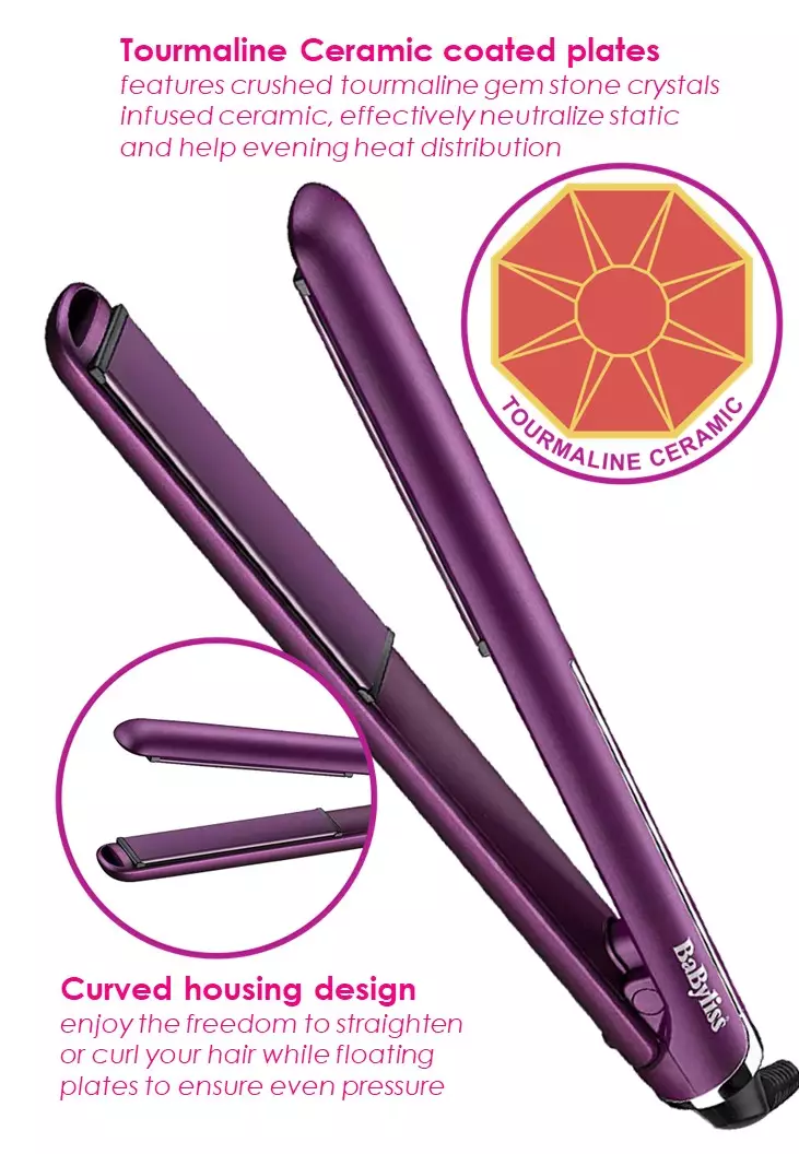 Buy Babyliss BABYLISS Velvet Orchid 235 Straightener 2513U Online