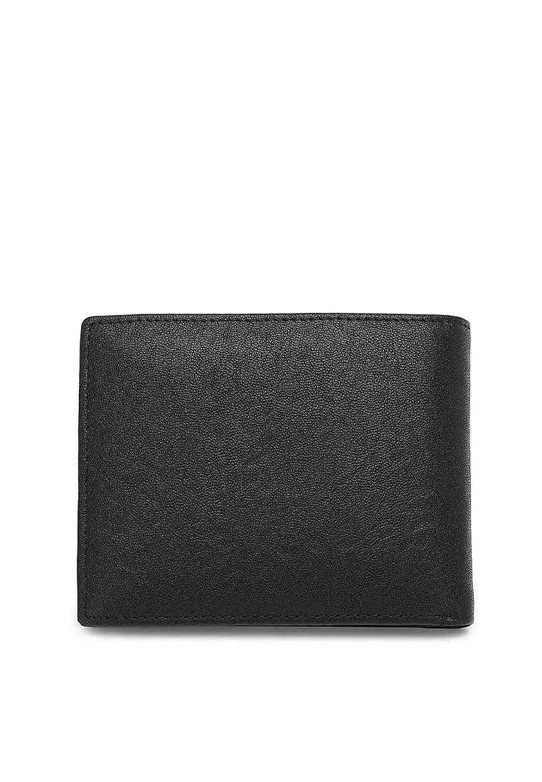 Men's Genuine Leather RFID Blocking Fortune Wallet - Black
