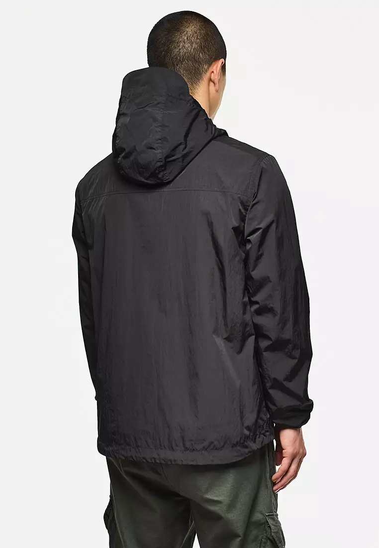 MENS BLACK RANGLIN WO ZIP OVERHEAD JACKET