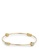 estele gold Estele Women's Gold Toned Crystal Brass Bangle Type 2 Bracelet 22AC2ACAD2971CGS_1