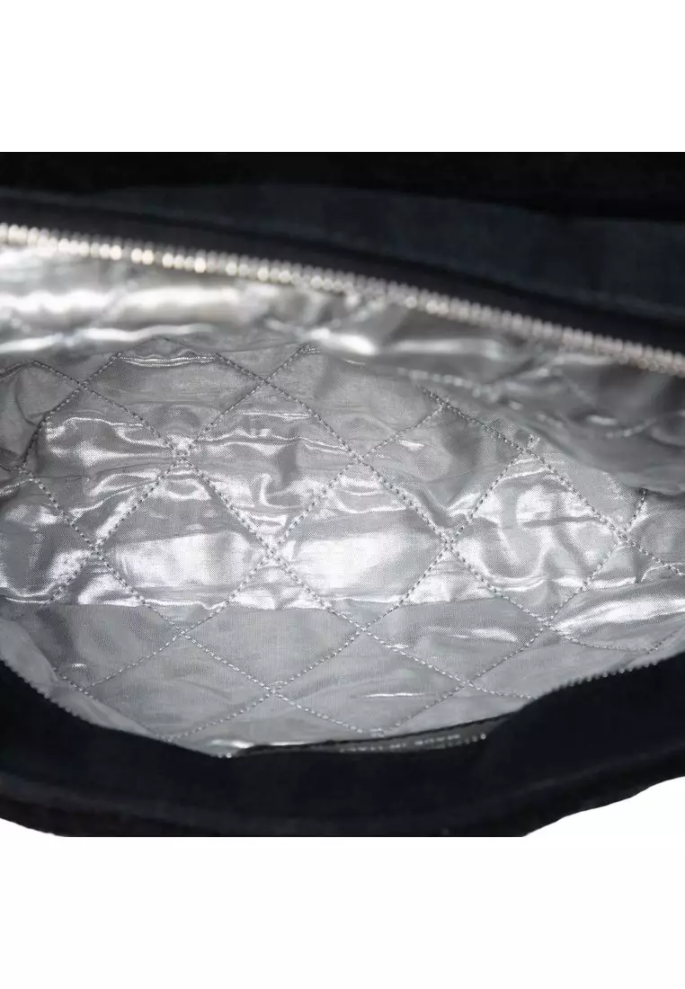 Pre-Loved Chanel Cc Quilted Terry Cloth Flap