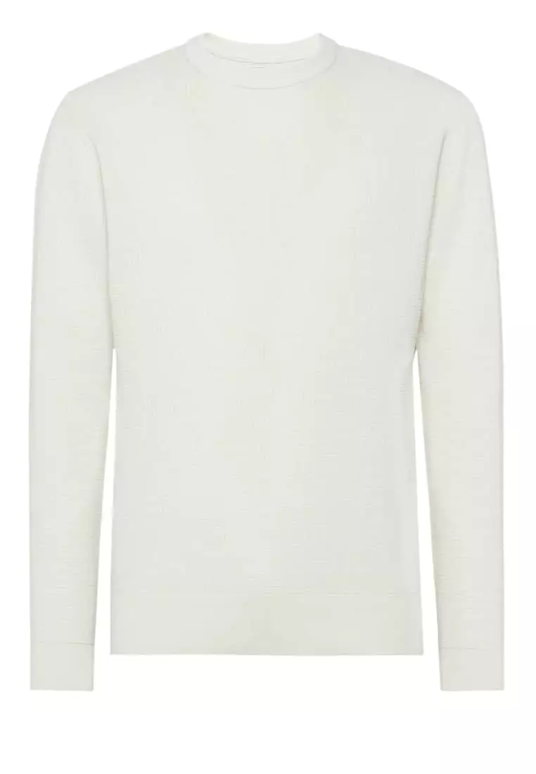 Buy BOGGI MILANO Cotton Nylon Crew Neck Jumper 2024 Online