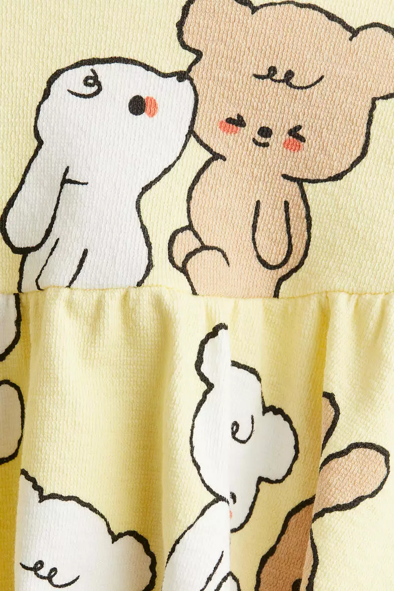 Crinkled jersey skirt