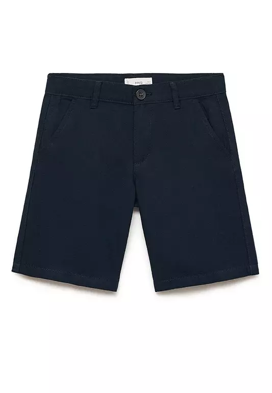 Linen Chino Bermuda Shorts